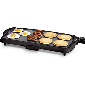 GreenLife 20" Extra Large Electric Griddle, Black $34.99