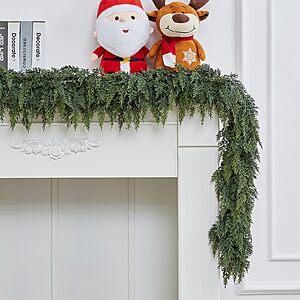 Amazon – Zilithra 6FT Christmas Cedar Garland - $69.99 w/ Code