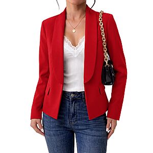 Amazon – GRAPENT Women's Shawl Collar Blazer - $22.19–$25.19 w/ Code