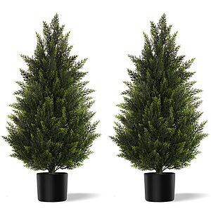 Amazon – Vitalismo 3FT Artificial Cedar Trees - $44.99