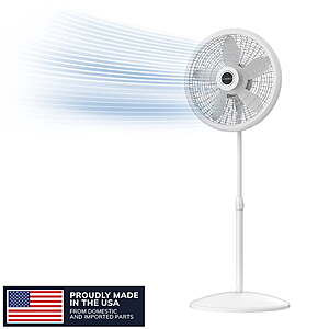 [YMMV] $30.00: Lasko Cyclone 18" 3-Speed Oscillating, Adjustable Height, Tilting Head Pedestal Fan S18931