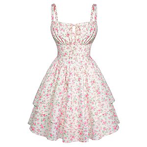 Scarlet Darkness Women's Floral Mini Corset Dress w/ Pockets (various) from $13.49 + Free Shipping w/ Prime or on $35+
