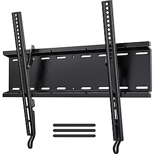 MountFTV Low Profile Tilting TV Wall Mount Bracket for 23"-70" TVs (Holds up to 115lbs) $6.99 + Free Shipping w/ Walmart+ or $35+ Orders