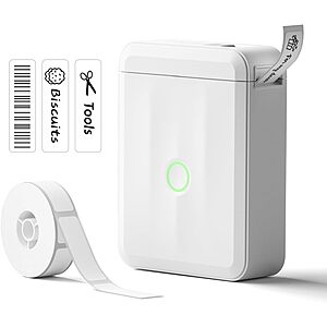 NIIMBOT D110 Bluetooth Label Printer Machine (White) $9.99 + Free Shipping w/ Prime or on $35+