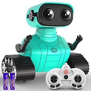 Hamourd Rechargeable Remote Control Robot Toy w/ LED Eyes (Jade Green or blue)  $10.48 + Free Shipping w/ Prime or on $35+