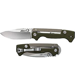 Cold Steel AD-15 Tactical Folding Knife 3.5" S35VN Steel Ultra-Sharp Spear Point Blade 5" OD-Green G-10 Handle with Scorpion Lock $134.24