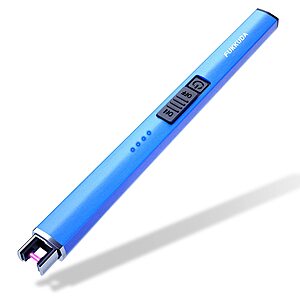 Electric Candle Lighter Plasma Arc Lighters Windproof & Flameless with USB Rechargeable Battery Double Safety Switch (Sapphire Blue) $3.94 + Free Shipping w/ Prime or on $35+