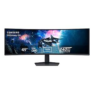 Samsung 49" Ultrawide Odyssey G95C DQHD 240Hz Curved Gaming Monitor - 5120 x 1440 $699.99 free shipping Costco.com