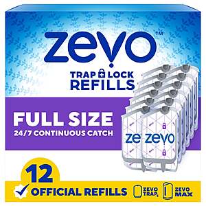 Zevo Flying Insect Trap Refills, 12-count $31.99 free shipping Costco.com