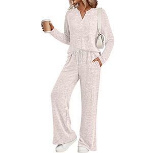 2-Piece LILLUSORY Women's Lounge Outfit Set (Various) $14.99 + Free Shipping w/ Prime or on $35+