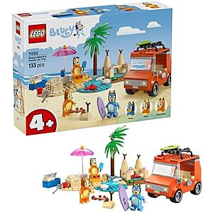 $20.99 | 133-Piece LEGO Bluey - Bluey's Beach & Family Car Trip (11202, 2025) at Amazon