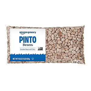 90cents or less S&S Amazon Grocery, Pinto Beans, 16 Oz  buy 4 save 10% extra w Prime