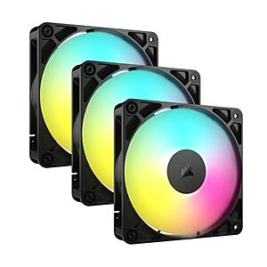 [Resale, AC] $24.14 | 3-Pk CORSAIR RS120 ARGB 120mm PWM Fans (Used - Like New) at Amazon
