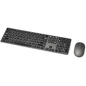 [Resale, AC] $15.17 | Amazon Basics Rechargeable Wireless Keyboard and Mouse Combo (Black) (Used - Like New) at Amazon