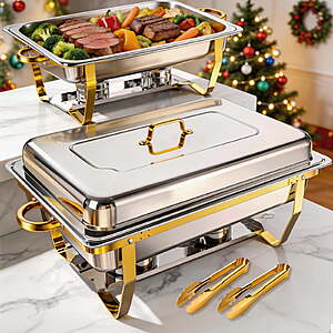 Chafing Buffet Dish Rectangular 2 Pack