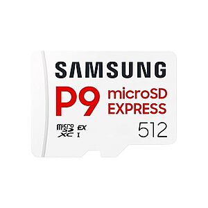 $89.99 | Samsung P9 microSD Express Memory Card: 512GB at Woot!