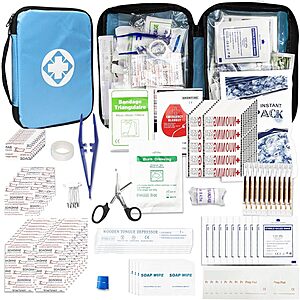 300-Piece 1st Aid First Aid Kit (Various)  $9.99 + Free Shipping w/ Prime or on $35+