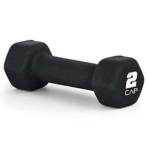 CAP 2-Lb Neoprene Hex Dumbbell (Black) $3.47 + Free Shipping w/ Walmart+ or on $35+