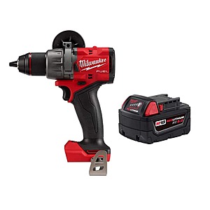 M18 FUEL 18V Lith-Ion Brushless Cordless 1/2 in. Hammer Drill/Driver w/ 5.0 Ah Battery $179