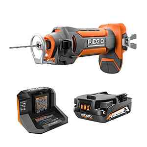 RIDGID 18V Drywall Cut-Out Tool Kit with 2.0 Ah Battery and Charger $69