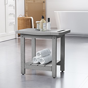 $34.75 LOWES ACEGOSES Patio End Table Rectangle Outdoor End Table 12.6-in W x 18.5-in L