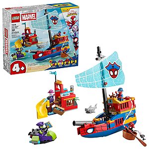 LEGO Marvel Spidey and His Amazing Friends Team Spidey Pirate Ship Building Set (11208) $39.99 + Free Shipping