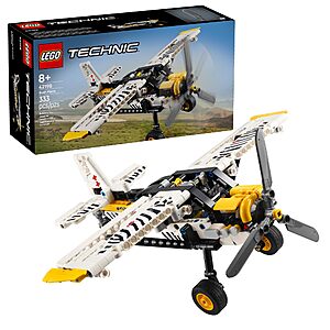 333-Piece LEGO Technic Bush Plane Building Kit w/ Spinning Propeller & 4-Cylinder Piston Engine $22.49 + Free Shipping w/ Prime or on $35+