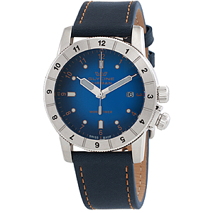 GLYCINE Airman Contemporary Worldtimer Quartz Blue Dial Men's Watch $1295