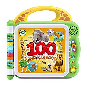 LeapFrog 100 Animals Interactive Book (Green) $9.99 + Free Shipping w/ Prime or on $35+