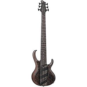 $1199.99* | Ibanez 6-String Multi-Scale Electric Bass Guitar (Transparent Gray Flat) at Amazon