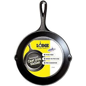 $14.39* | 8" Lodge Pre-Seasoned Cast-Iron Skillet at Amazon