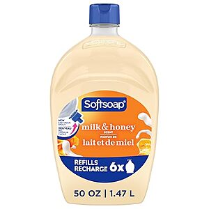 [AC] $4.49 | 50-oz Softsoap Liquid Hand Soap Refill (Milk & Honey Scented) at Amazon