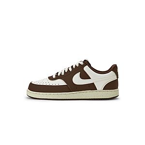Nike Women's Court Vision Low Nubuck Shoes, Sail/Sail-Cacao Wow-Coconut Milk for $53.97
