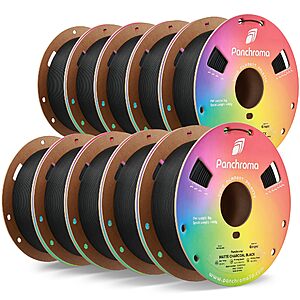 Polymaker Panchroma Matte PLA 3D Printer Filament Bundle 10kg, 1.75mm $97.99