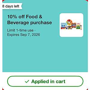 Target Circle YMMV stacking offers on grocery - $5 off of $30 and 10% off grocery