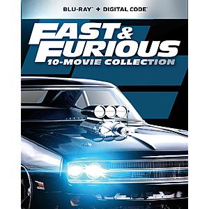 Fast & Furious: 10-movie Collection (Box Set) [Blu-ray] $39.99 Plus extra 15% Off for new Gruv Account