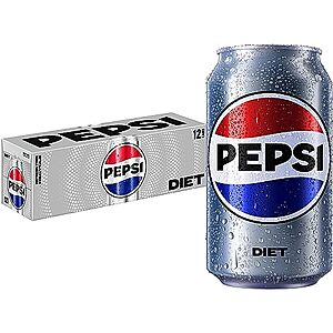 [AC] $14.35 | 3 × 12-Pack 12-Oz Pepsi Diet Cola Soda ($4.78 each) at Amazon (39.9￠ each)