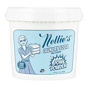 Nellie's Laundry Soda with POW Powder, 250 Loads $39.99 Free Shipping Costco.com