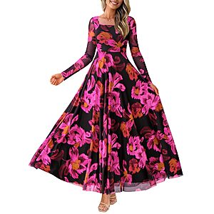 BTFBM Women's Boho Floral Maxi Dress (Various)  $18.79 + Free Shipping w/ Prime or on $35+