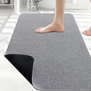 30" x 20" Smiry Non Slip Ultra Thin Bath Mat (Grey) $5.99 + Free Shipping w/ Prime or on $35+