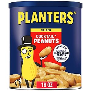 [SnS] $2.37 | 16-Oz PLANTERS Salted Cocktail Peanuts at Amazon