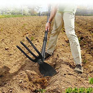 60” Garden Hoe 2-in-1 Heavy Duty Cultivator Tool for Weeding Soil Loosening $5.99 + Free Shipping w/ Prime or on $35+