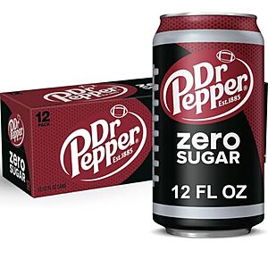 [SnS, AC] $4.61* | 12-Pk 12-Oz Dr Pepper Zero Sugar Soda at Amazon (38.4￠ each)