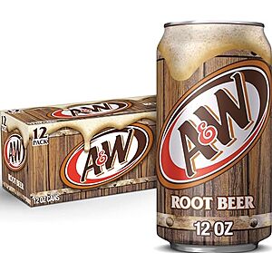 [AC] $15.28 | 3 × 12-Pack 12-Oz A&W Root Beer Soda ($5.09 each) at Amazon