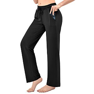 Walifrey Women's Wide Leg Sweatpants w/ Pockets (Various) $5.99 + Free Shipping w/ Prime or on $35+