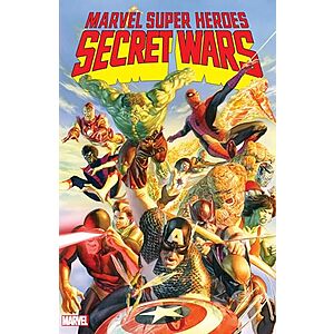 $12* | Marvel Super Heroes: Secret Wars Trade Paperback Comic Book (#1-12) at Amazon