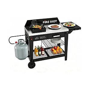 FIRERIOT 50K BTU Outdoor Propane Wok Station, $169.99, FS Prime, Woot!