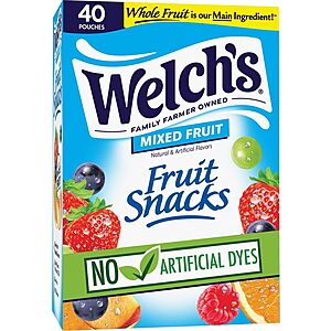 40-Count 0.8-Oz Welch's Berries 'N Cherries Fruit Snacks $4.19 w/ S&S + Free Shipping w/ Prime or on $35+