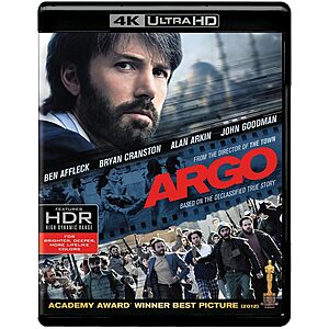 Argo: Theatrical Edition (4K UHD) $11.04 + Free Shipping w/ Prime or on $35+