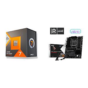 AMD Ryzen 7 7700X3D + MSI PRO B850-S WIFI6E + Cooler Master Elite Liquid 240 CPU AIO Cooler $358